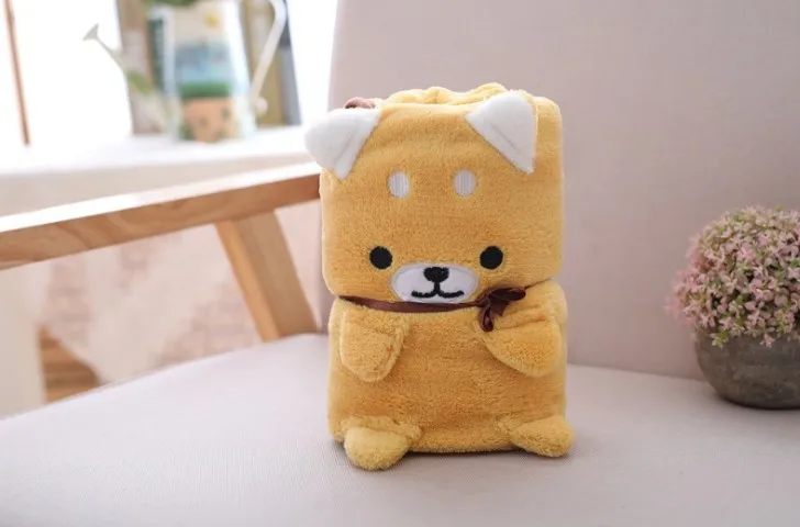 cartoon character personalized baby novelty pillow transform shower blanket 2 in 1