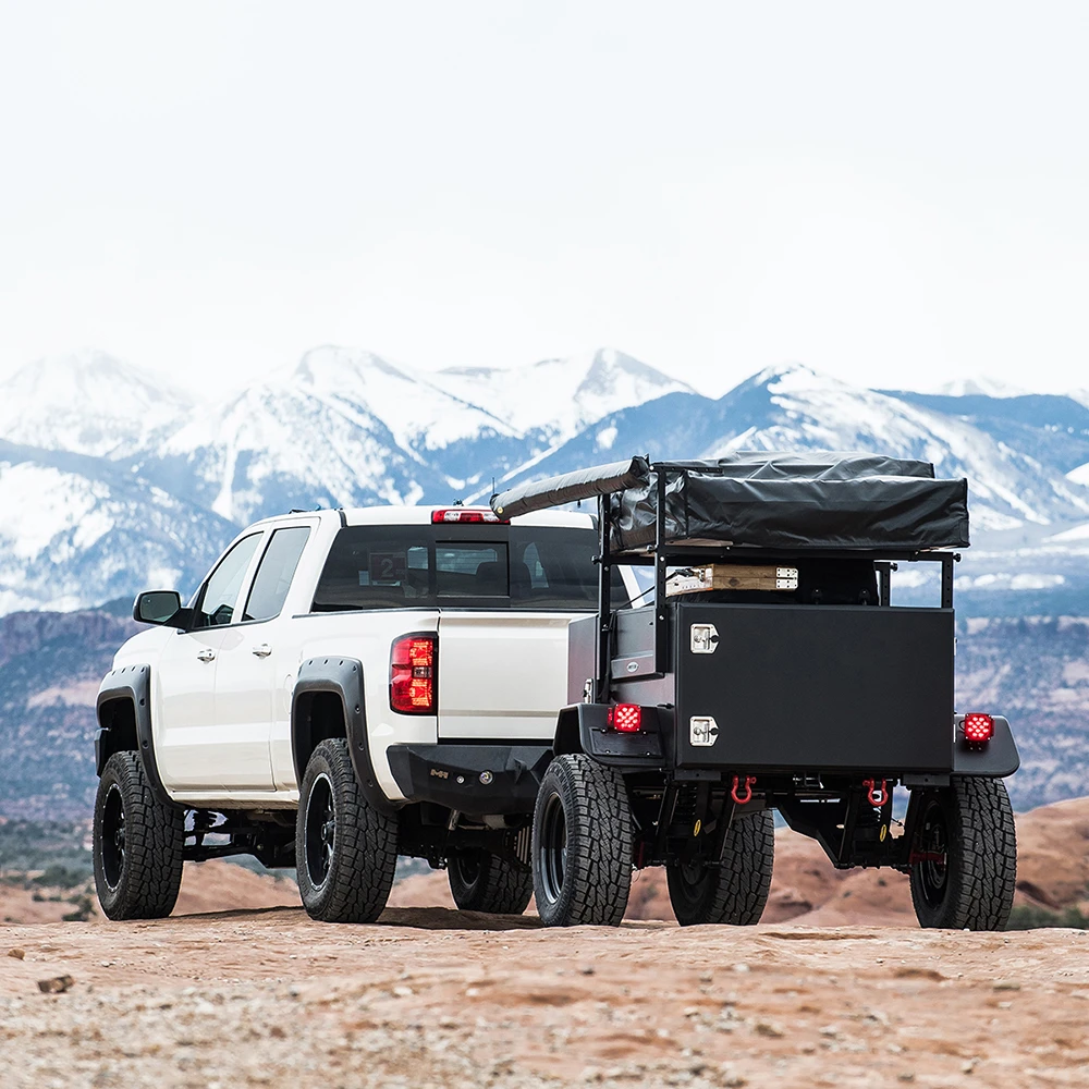 Ecocampor 4x4 с жестким полом для мини кемпинга и походов прицеп легковых автомобилей Поп Топ внедорожный кемпер холодильник