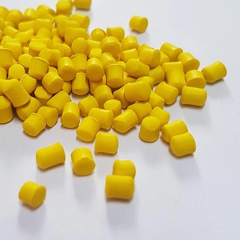  Желтая маточная смесь для пластиковых бутылок в виде гранул ПЭТГ