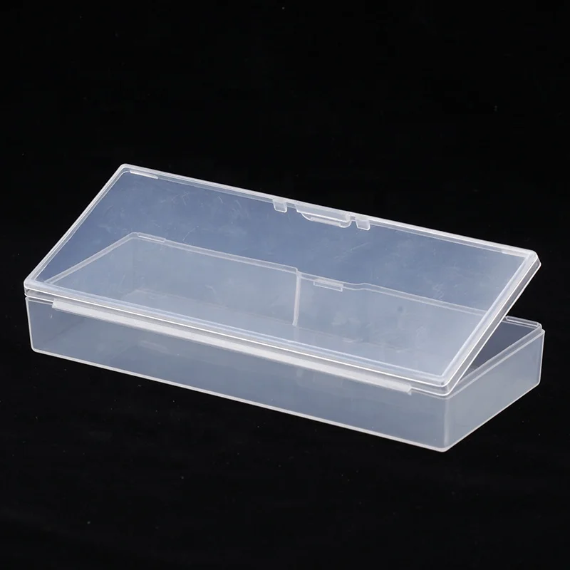 Factory Empty Rectangle Art Nail File Manicure Tool  Plastic Box