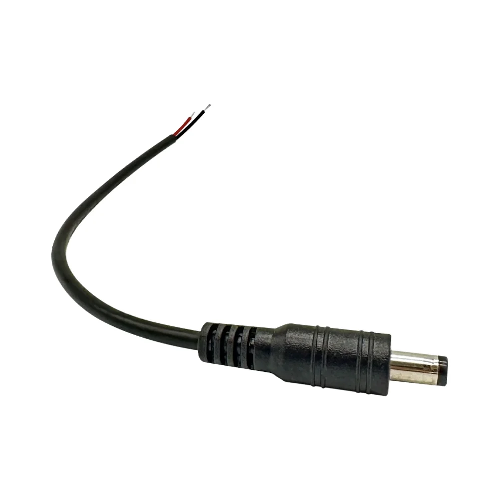 5.5*2.1mm male and female to bare end 12V adapter DC power cord DC Power Cable 5.5 2.1 Male to FeMale Jack 15cm length