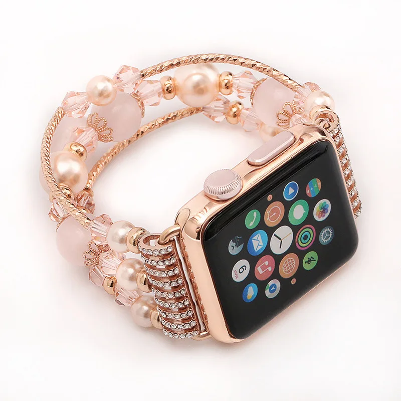 
Модные ювелирные браслеты из нержавеющей стали, браслеты для часов Apple watch 
