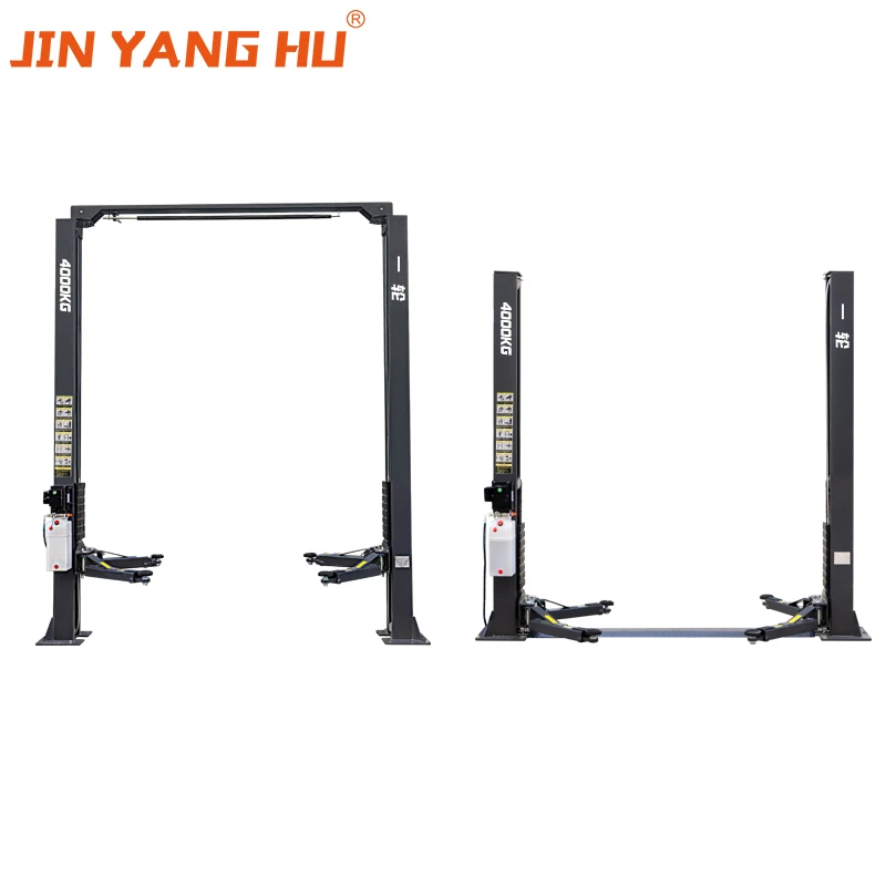 JIN YANG HU Double Cylinder Hydraulic Lift Two Post Design Car Lift  for Efficient Vehicle Maintenance