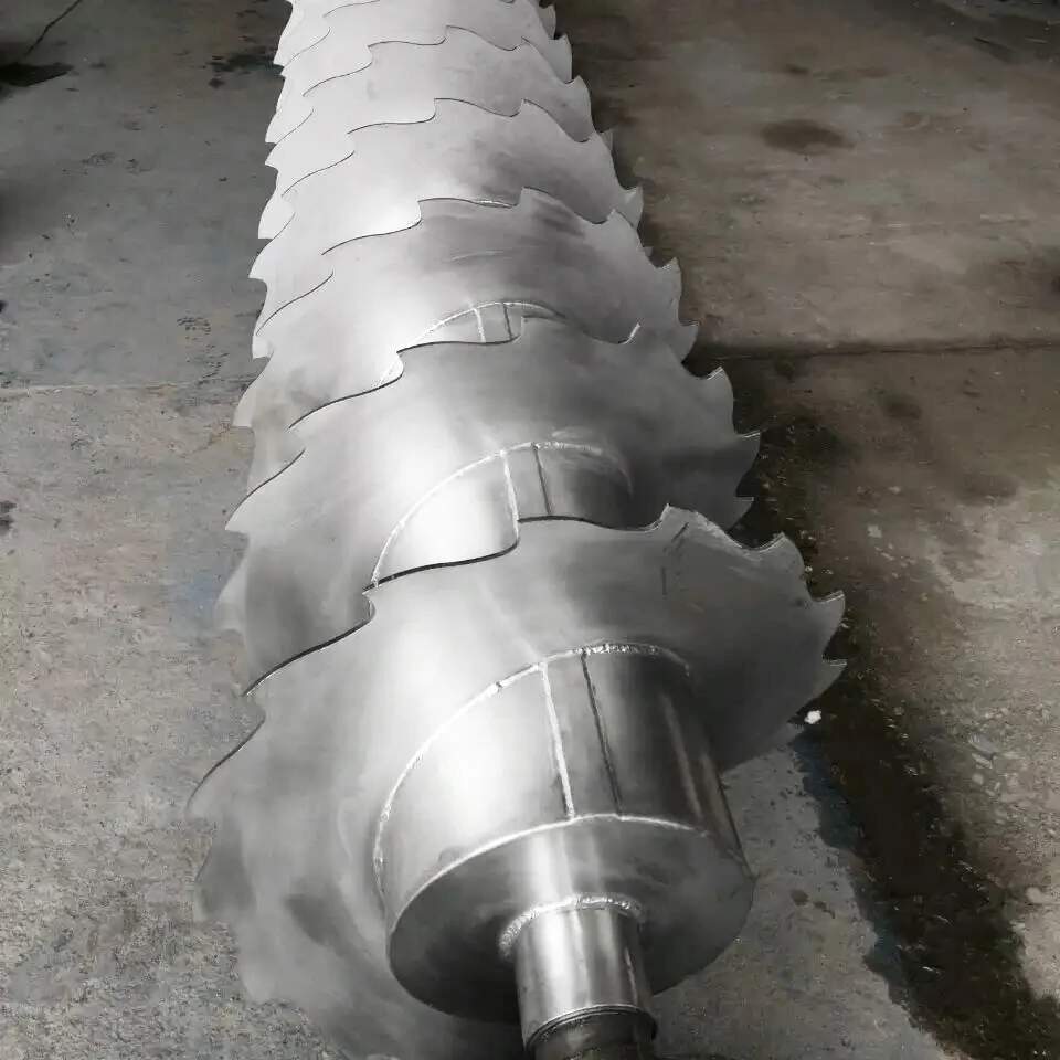 Нержавеющая сталь, углеродистая сталь, винтовые конвейерные детали из марганцевой стали, винтовой вал