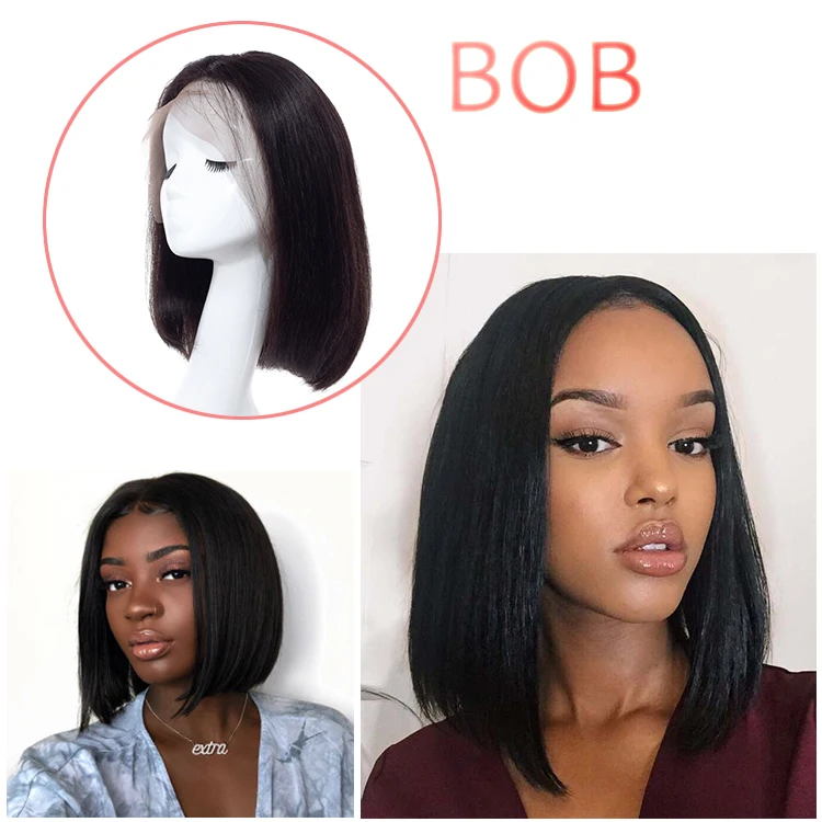 
1 B 613 blue blonde purple pink short bob wigs 100% human hair lace front wig human wigs 