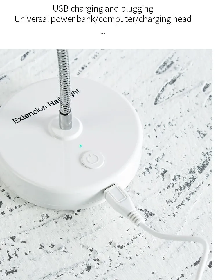 wholesale Flexible Soft gel Tips Mini Uv Gel Curing Light  nail dryer One Finger Flash Cure Nail Lamp