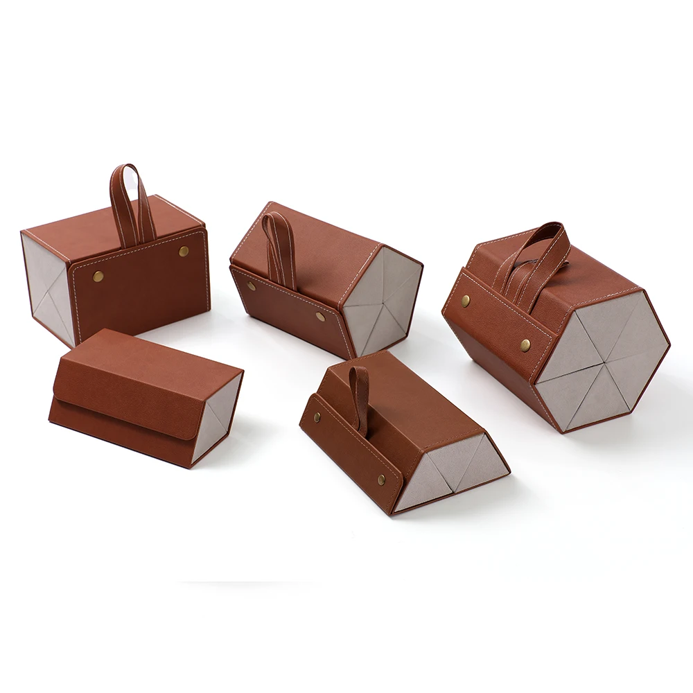 2/3/4/5/6 Slot Pu Eyewear Holder Eyeglass Case Organizer Glasses Display Storage Box Foldable Travel Sunglasses Case