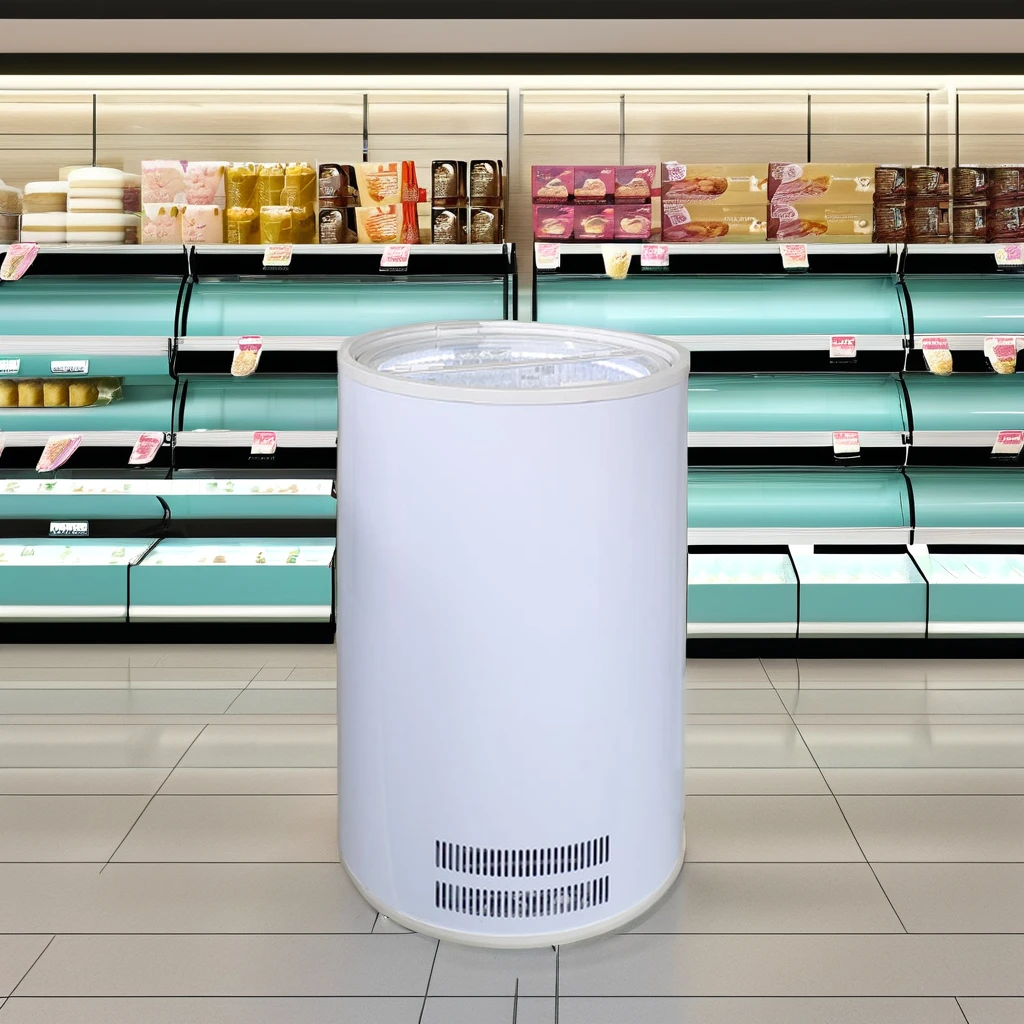 Meisda SD80Y 80L Counter Top Mini Fridge Portable Upright Commercial Display Cooler for Ice Cream Freezing