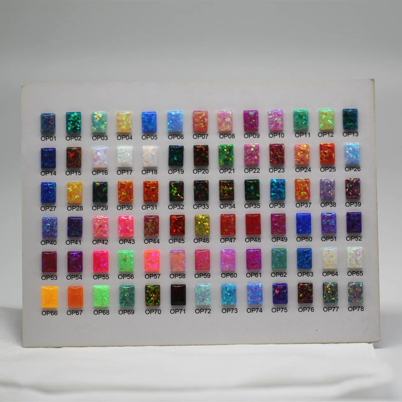 Hot sale 10*10mm Japan  imported Synthetic  letters Opal jewelry opal