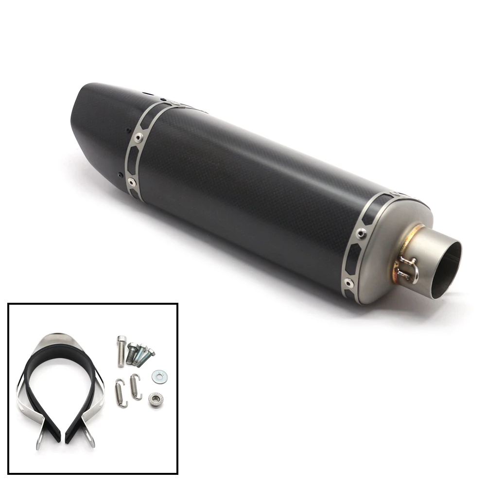 51mm Motorcycle Exhaust Muffler Pipe With Movable DB Kill For Dirt Bike Street Bike