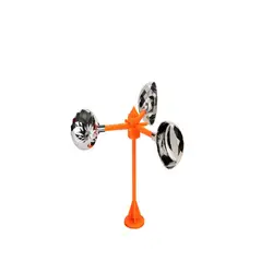 Qiao  Liang   Solar Power Birds Repeller Voice Scarer 360 Degree Rotary Repellents Crows Deterrent Orchard Patio Garden Pest Con