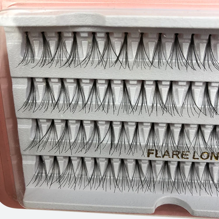 Individual Eyelash Extensions Self Grafting Lashes Natural Looking Premade Fans 5D Fake Eyelashes