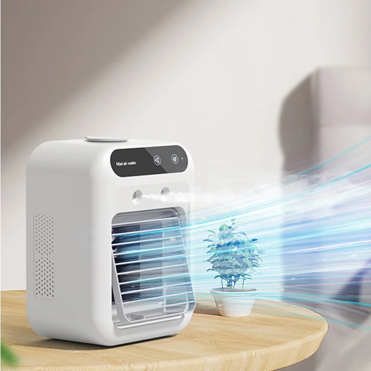 USB Charging 500ml Water Tank Cold Air Conditioner Fan Mist Air Cooler DC Portable 25 Room OEM Low Noise Air Cooler 5V Vinod Ac