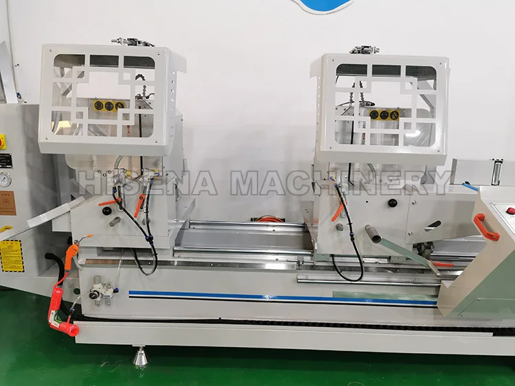 Jinan shandong machinery алюминиевая двухголовочная циркулярная торцовочная пила для алюминиевого профиля