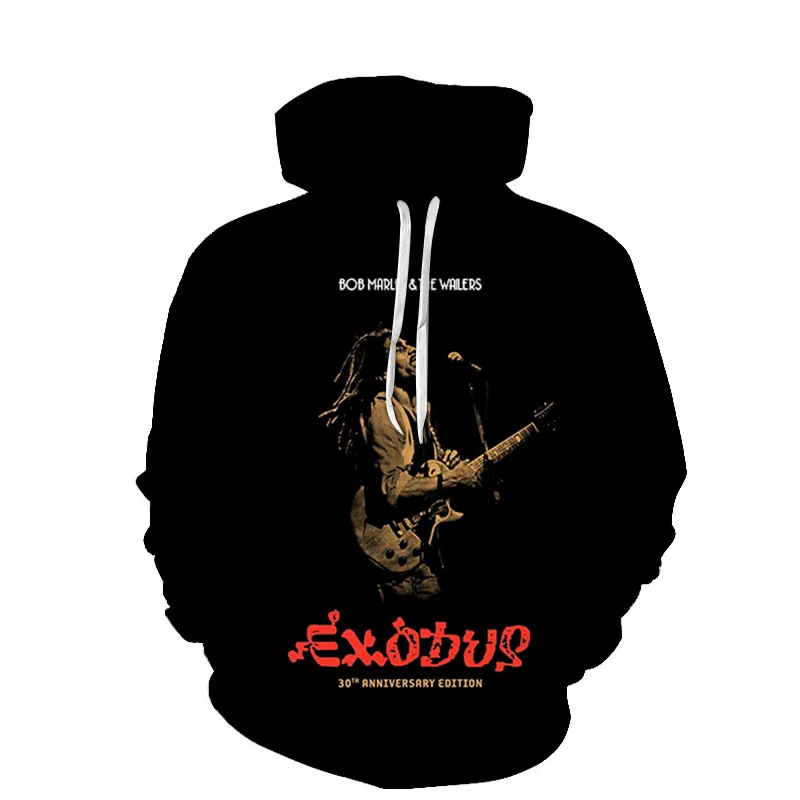 2022 New Arrivals Rasta Fashion Pullover Hoodie Manufacturers Custom Unisex 3D Bob Hoodies