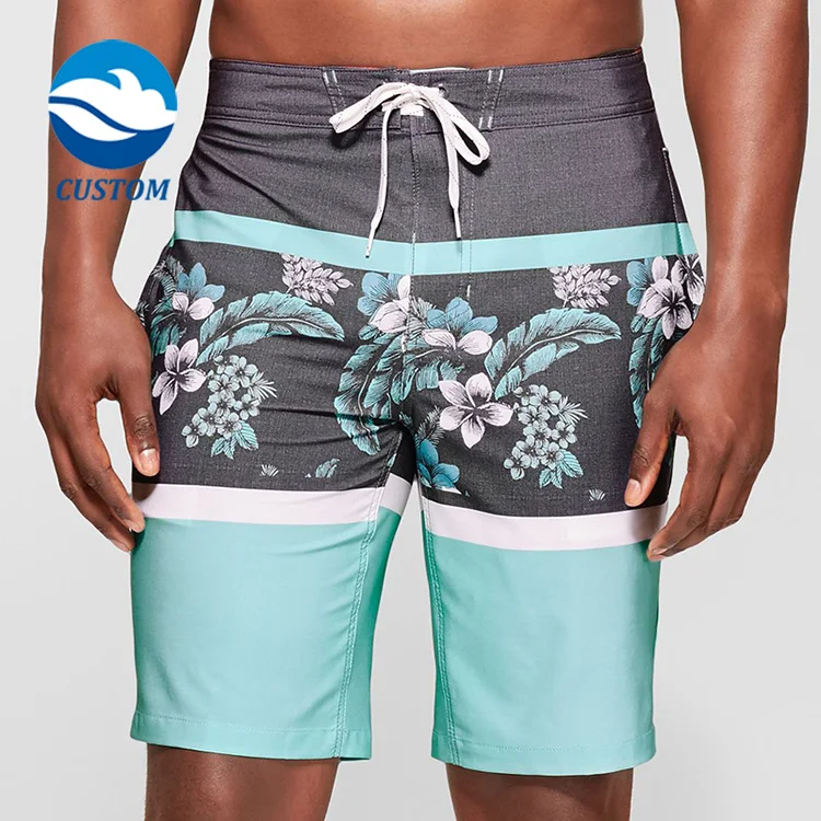 Custom Sublimation Palm Printed New Style Beach Surf Wear Swimwear Manufactures of Board Shorts