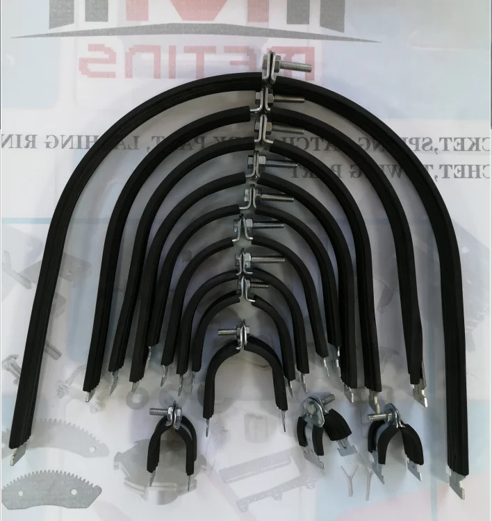 High Grade Rubber Lined Pipe Clamp Metal Pipe Clips Pipe Hanger