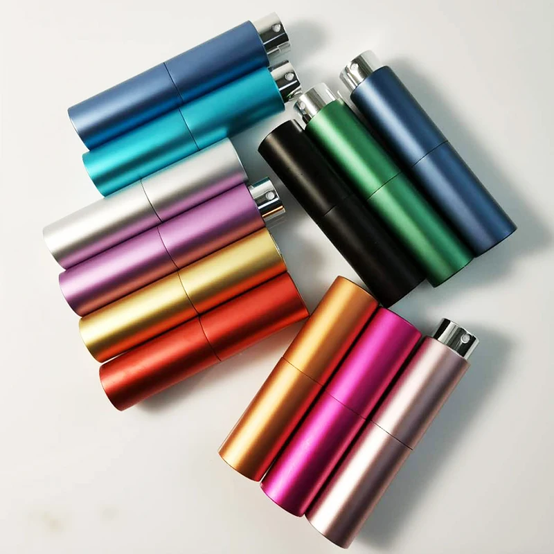 8ml 10ml 15ml 20ml Empty Cute Cylinder Colored Portable Hand Sanitizer Perfume Tester Bottle