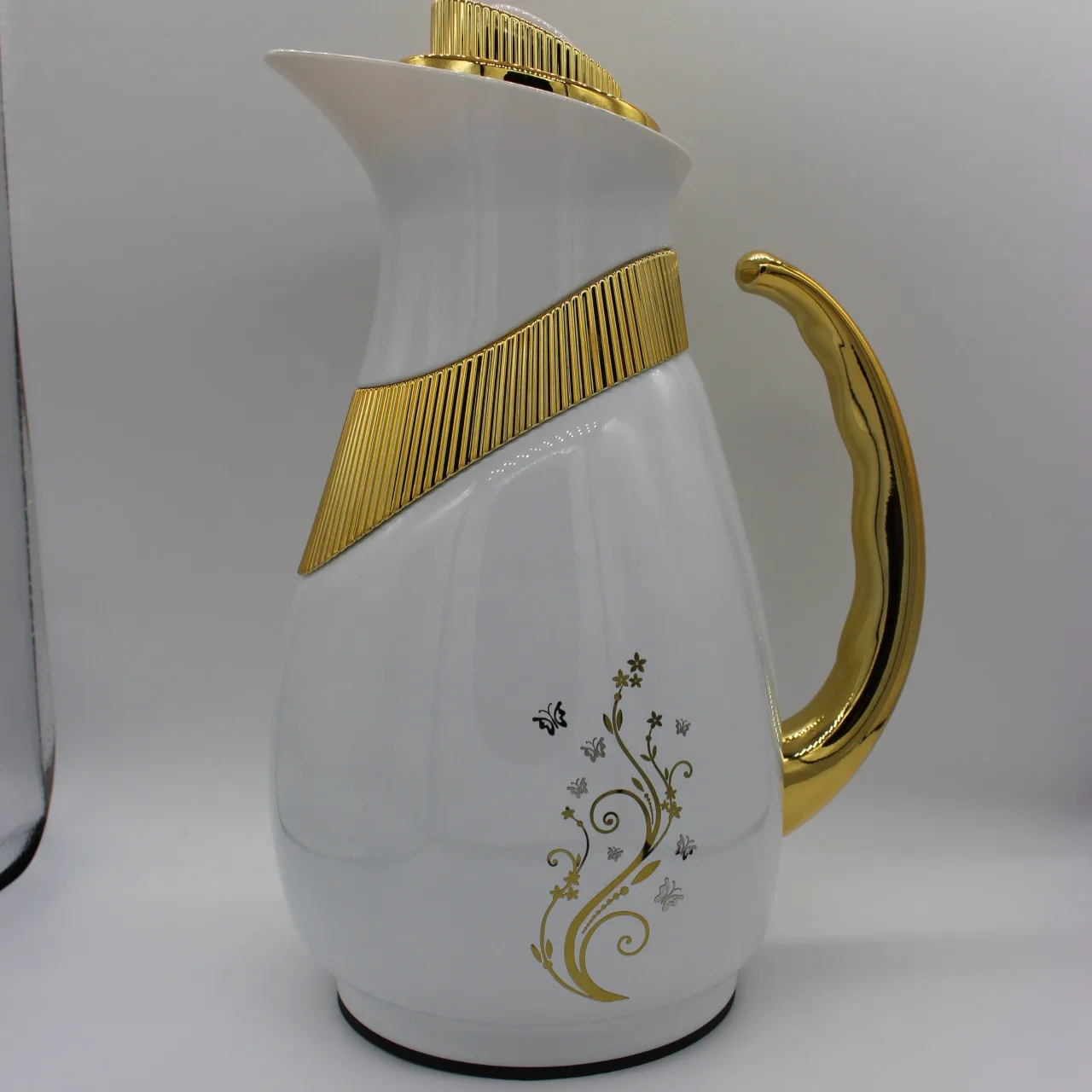 golden brass arabic copper stainless steel outer glass inner vacuum flask