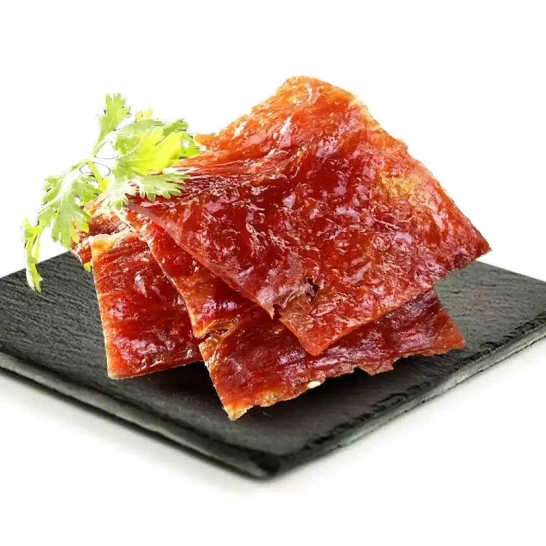 
Chinese special flavor snacks Spicy dried pork cooked delicious dried meat casual food Delicious cooked meat snacks wholesale 