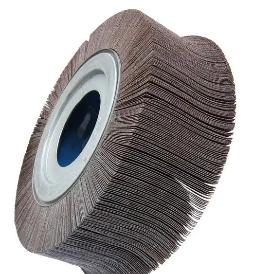 Abrasive polishing flap wheel for grinding stainless steel tube making machinery