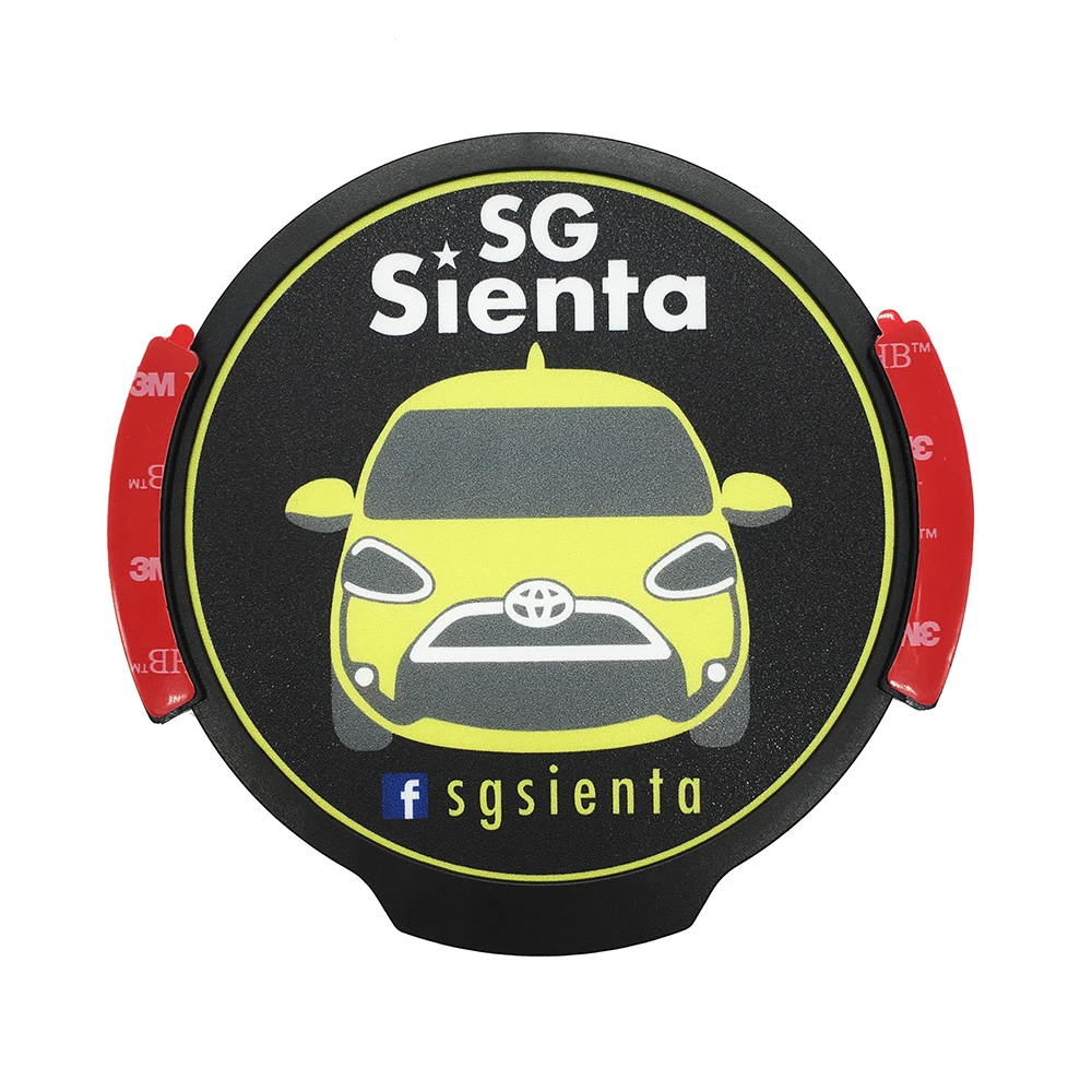 Rideshare Sign, LED Light Logo Sticker Decal Glow, Wireless Decal Accessories Removable Glowing Sign For Car Taxi