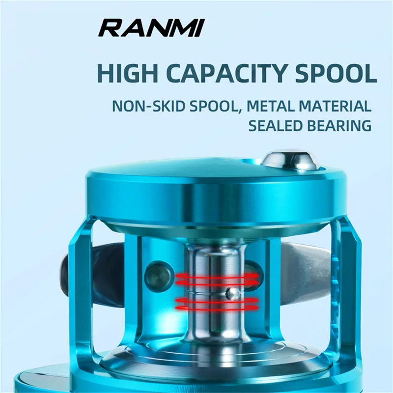 New model Ryobi RAMNI jigger BT overhead Metal slow jigging Trolling Reel saltwater fishing reel for deep sea  fishing