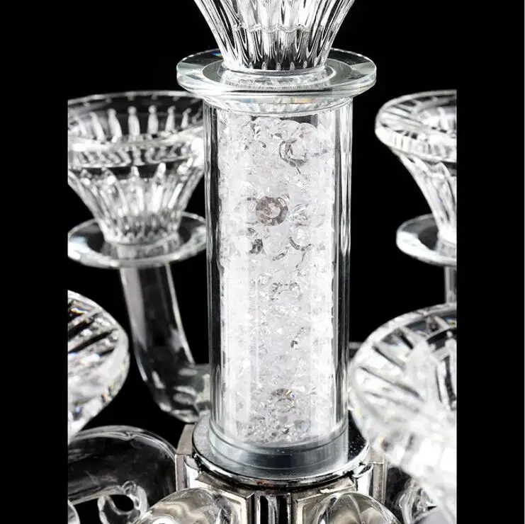 Cheap wedding crystal candelabra 10 arms crystal candelabra for wedding centerpiece