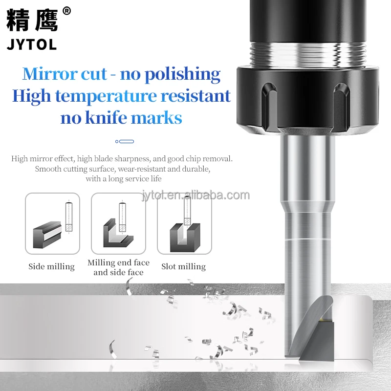 carbon fiber graphite diamond end milling cutter pcd end mill Diamond drill Router bit engraving cutting tool