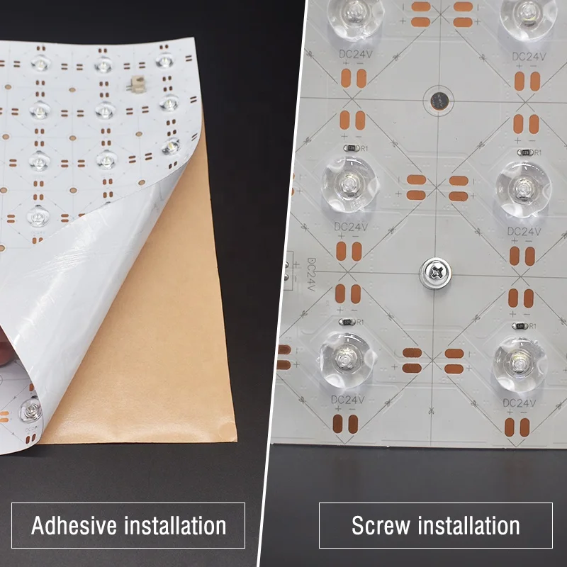 Customized Panel Flexible Backlight with 170 lens low voltage dimmable white Decorative Lighting 2835 Flexible LED Sheet