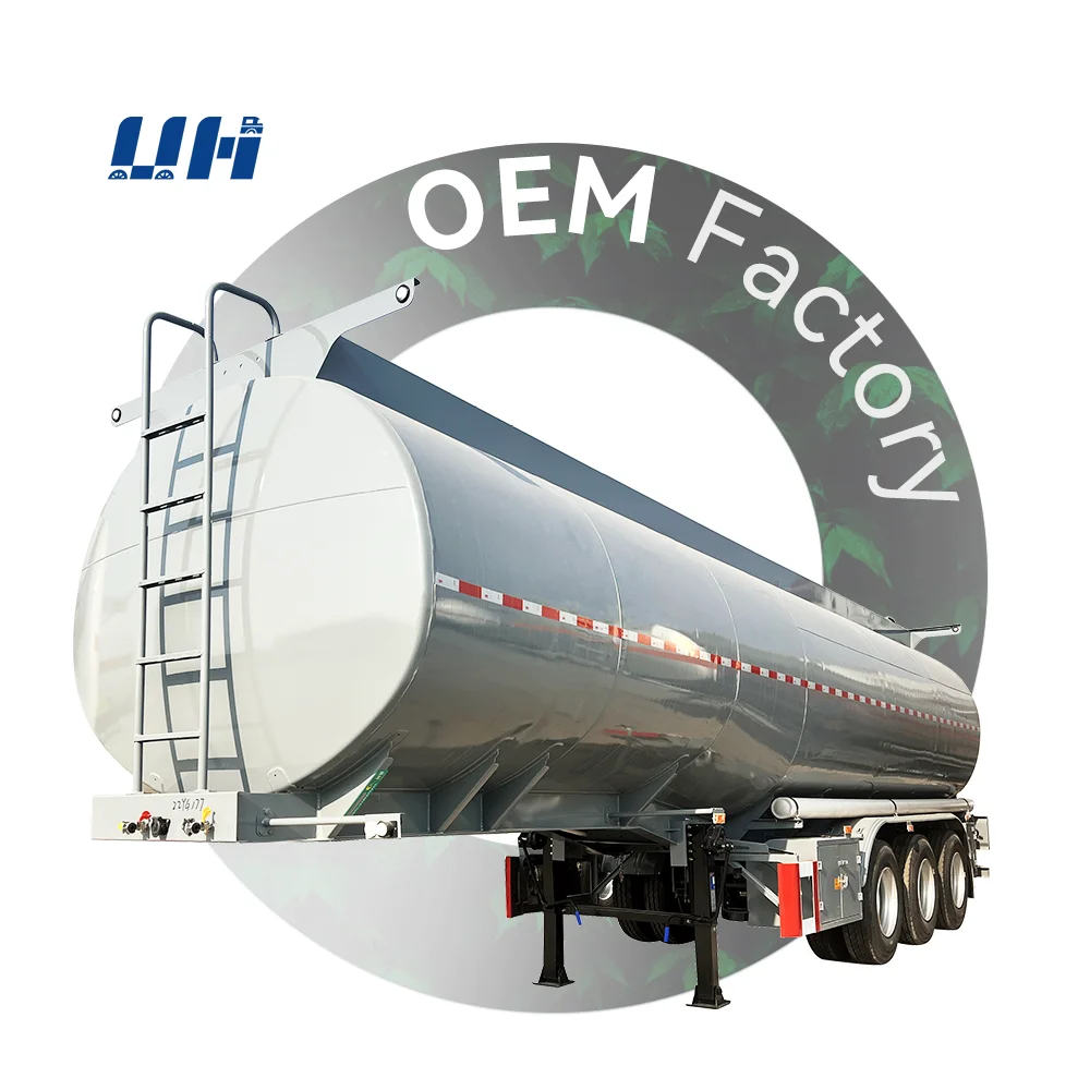 3 axles carbon steel 40000 litres fuel tank trailer for dangerous liquid and gas station