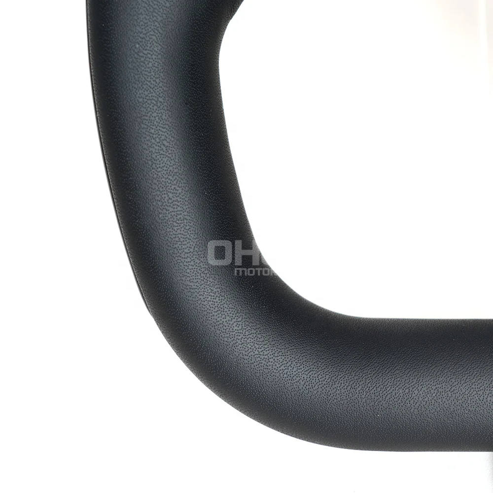 US Warehouse Black Smooth Leather Steering Wheel For Tesla Yoke Model 3 Steering Wheel With Heated 2016 2018 2019 2020 2021 2022