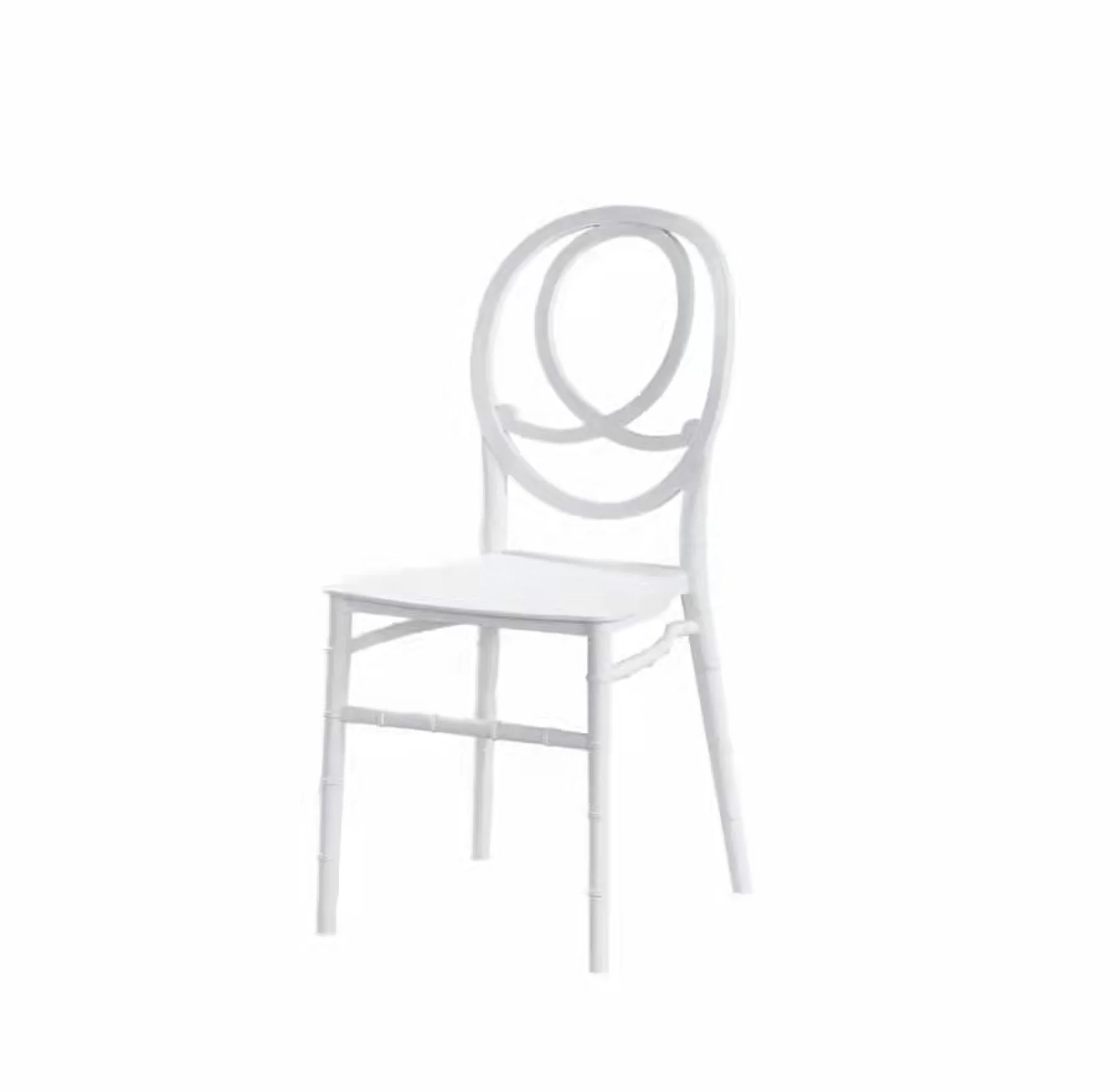 Polypropylene New Design Dining Furniture White Modern Resin Chair Outdoor Cafe Wedding White Plastic Chair