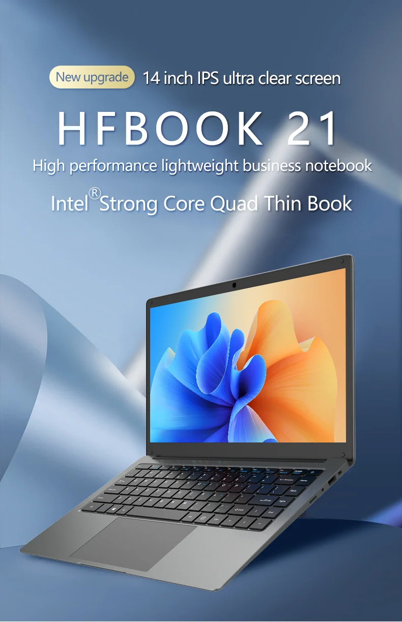 Новый HFBOOK21 14 1 дюймов 1366*768 IPS экран Intel N4000 процессор DDR4 6 ГБ 128 256 512 ТБ SSD выигрывает 10 11 ноутбук
