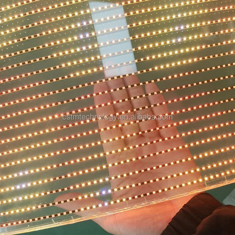 P5 P10 P20 LED Photoelectric Glass Brand Store Clear Tempered LED Display Glass Outdoor Building LED Display Screen Smart Glass