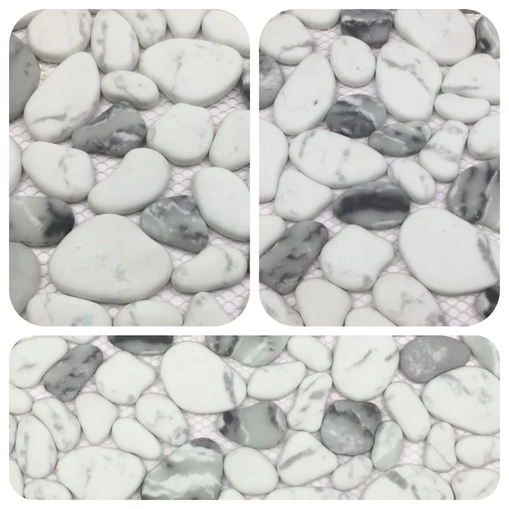 
Pebble Stone Mosaic Glass Stone Mosaic Tile Full Body Stone Mosaic Pool Tile 