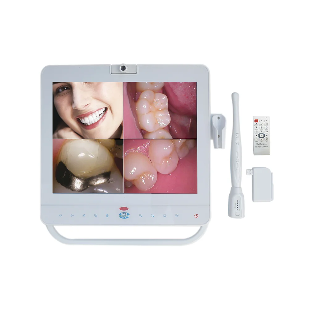 Wireless 15 Inch Monitor Dental Intraoral Camera With Oral Camera Unit