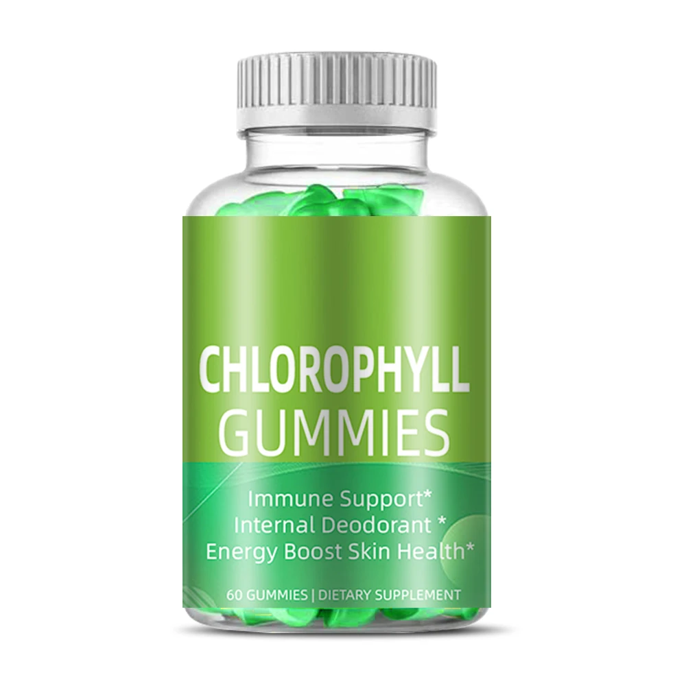 OEM/ODM Private Label Organic Vegan Chlorophyll Gummies Chlorophyll gummy for Detox Diarrhea Promote Digestion