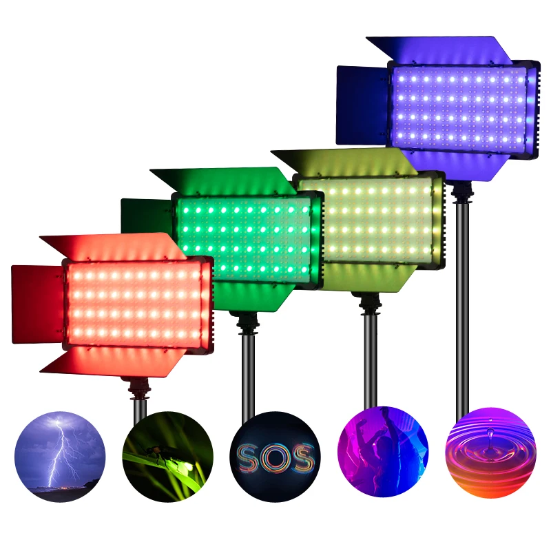U600 RGB Photography Equipment TV Video Studio Lights Film Video Shooting Led Lights Photography Studio Video Led Panel Lighting