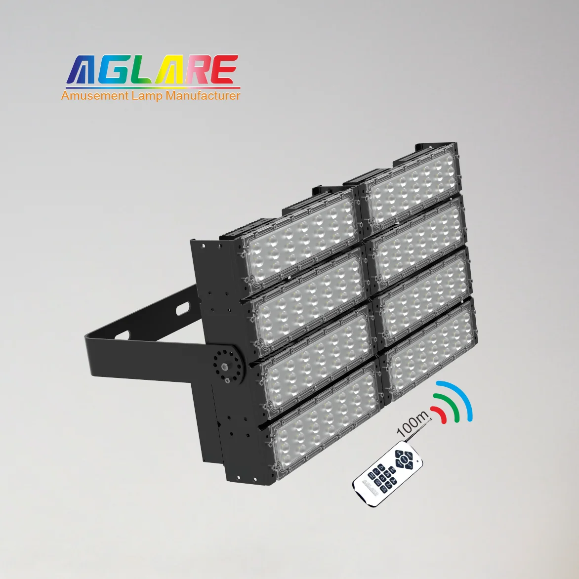 Factory Price Outdoor Led Lights 400W Wireless Remote Control Led Flood Light DMX Stage Lighting Floodlight
