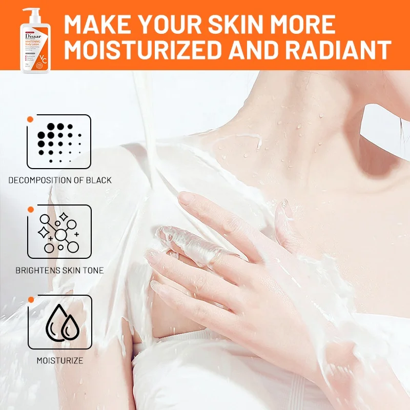 Disaar Quick Whitening Vitamin C Brightening Moisturizing Firming Niacinamide Body Lotion