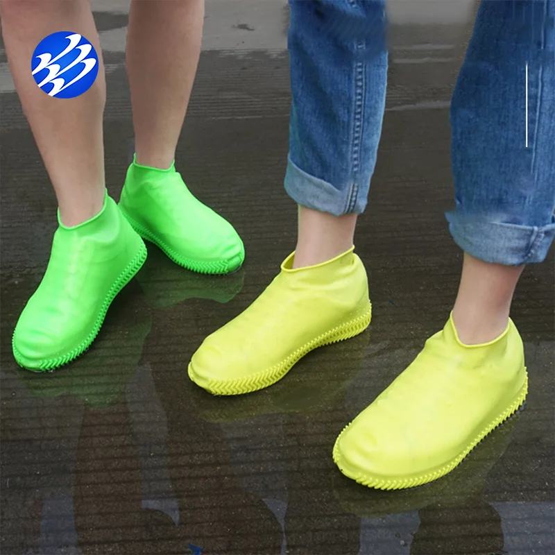 Многоразовые водонепроницаемые чехлы для обуви Нескользящие силиконовые аксессуары унисекс