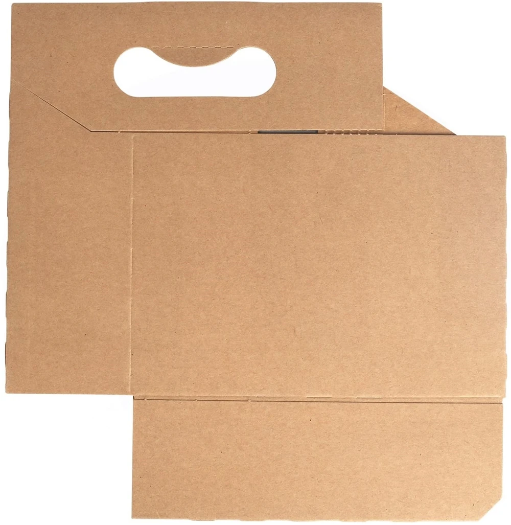 6 pack bottle carrier Kraft Cardboard paper cup holder 12 oz. Beer or Soda Bottle Carrier for Safe And Easy Transport