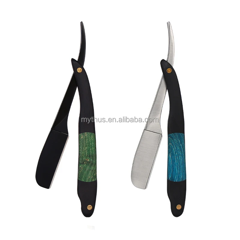 Wholesale Barber Supplies Professional Straight Cut Throat Salon Barber Razor Straight Blade Salon Razor For Barber