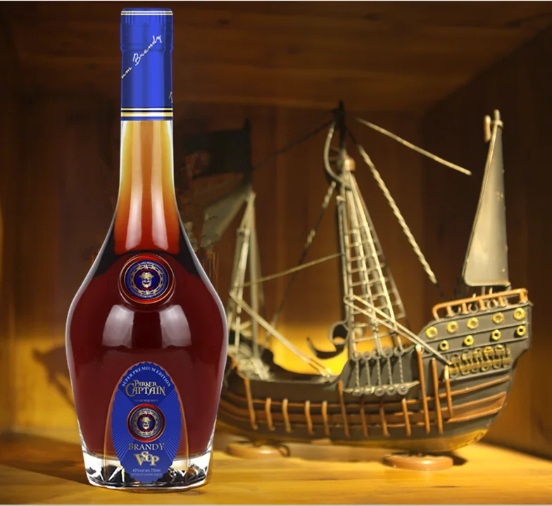 Top Sale Parker Captain brandy VSOP Original 40% Grape Brandy liquor factory