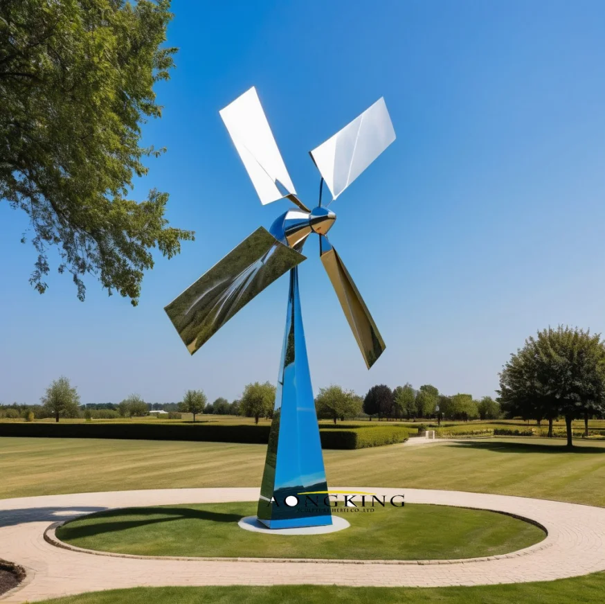 new product Outdoor Garden Rose Stainless Steel Sculpture Large Garden Sculpture