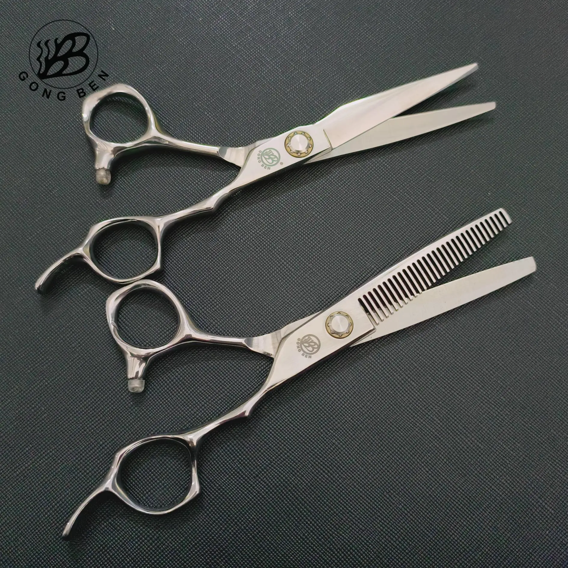 Gongben C SUS 440c стальные ножницы для стрижки волос Парикмахерские Профессиональные парикмахерские