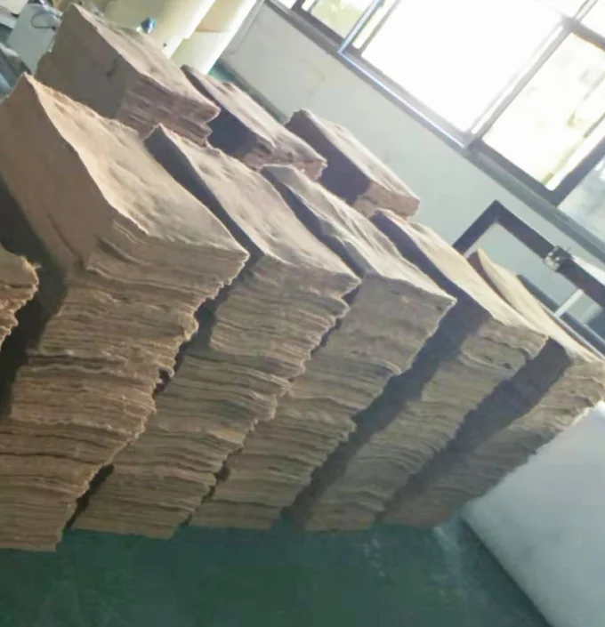 Eco friendly biodegradable natural jute fiber needle punched microgreens paper nonwoven hemp jute felt paper for Tray