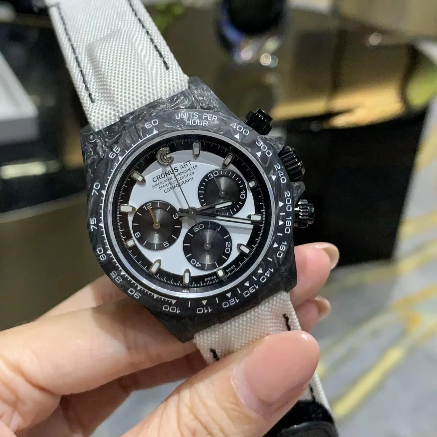 Hot-selling black 40mm carbon fiber Round case Precision orologio meccanico tourbillon watch