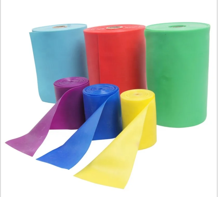 2021 YangFit New Customized High Quality Fitness Yoga Resistance band roll for Pilates Exercise